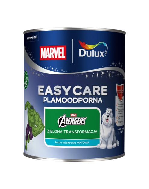 Zdjęcie: Farba lateksowa 1 L zielona transformacja matowa EASYCARE DISNEY