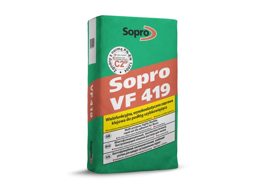 Zdjęcie: Zaprawa do podłóg elastyczna szybkowiążąca VF 419 SOPRO