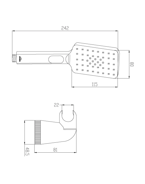 Zdjęcie: Zestaw natryskowy 1-punktowy Nyks INVENA