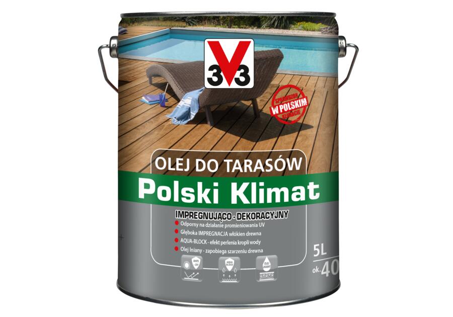 Zdjęcie: Olej do tarasów Polski Klimat 5 L Tek V33
