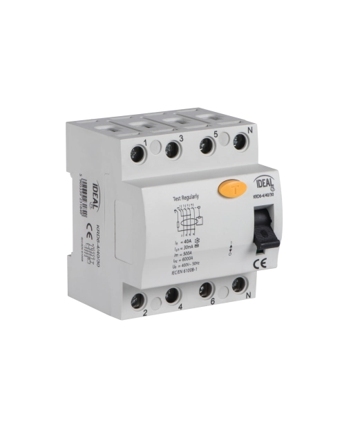 Zdjęcie: Wyłącznik różnicowoprądowy KRD6-4/40/30 ITS