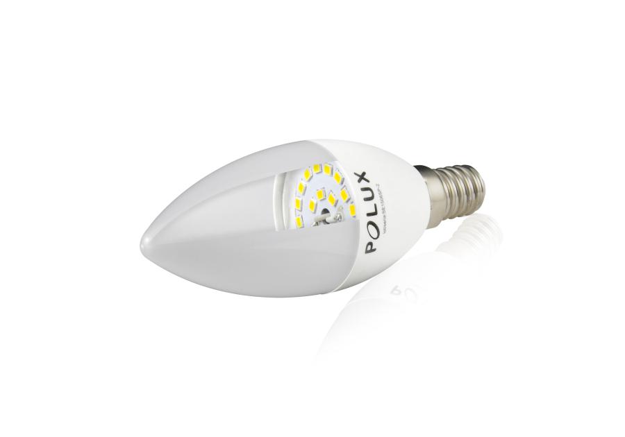 Zdjęcie: Żarówka LED C37 E14 6,3 W 560 lm pc+aluminium POLUX