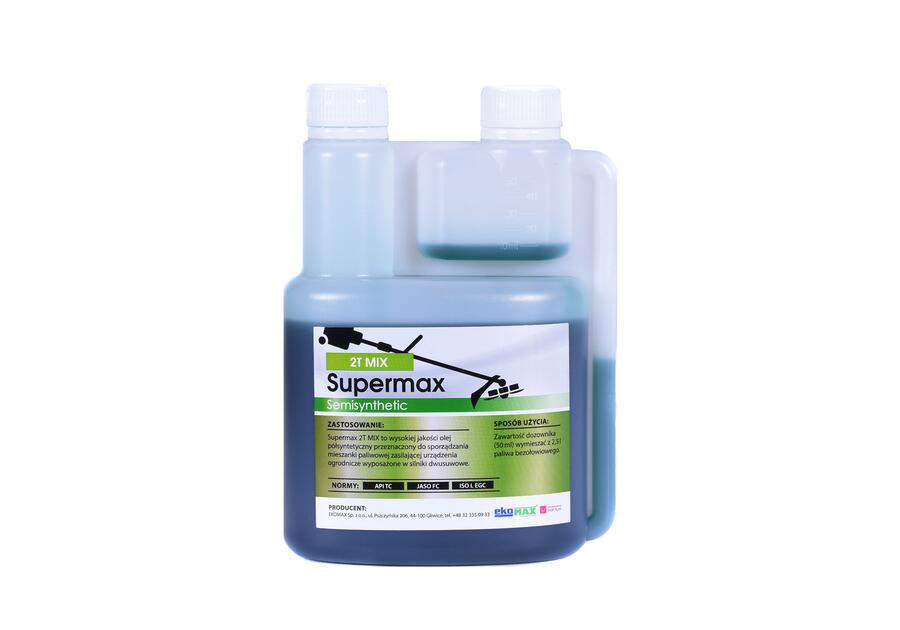 Zdjęcie: Olej do silników dwusuwowych Supermax 2T Mix 0,5 L zielony EKOMAX