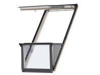 Zdjęcie: Balkon dachowy GDL 3066 drewniany, 94x252 cm VELUX