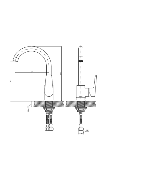 Zdjęcie: Bateria zlewozmywakowa Dokos biała INVENA