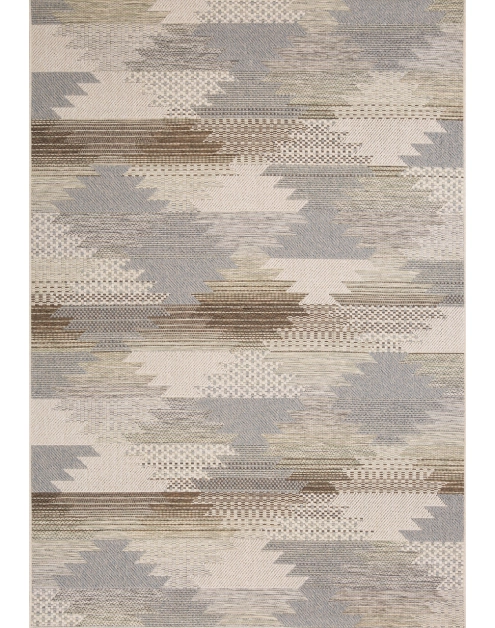 Zdjęcie: Dywan Kemet 80x150 cm romby szaro-beżowy MULTI-DECOR