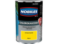 Zdjęcie: Emalia do metalu i betonu Chlorokauczuk żółty wysoki połysk 0,9 L NOBILES