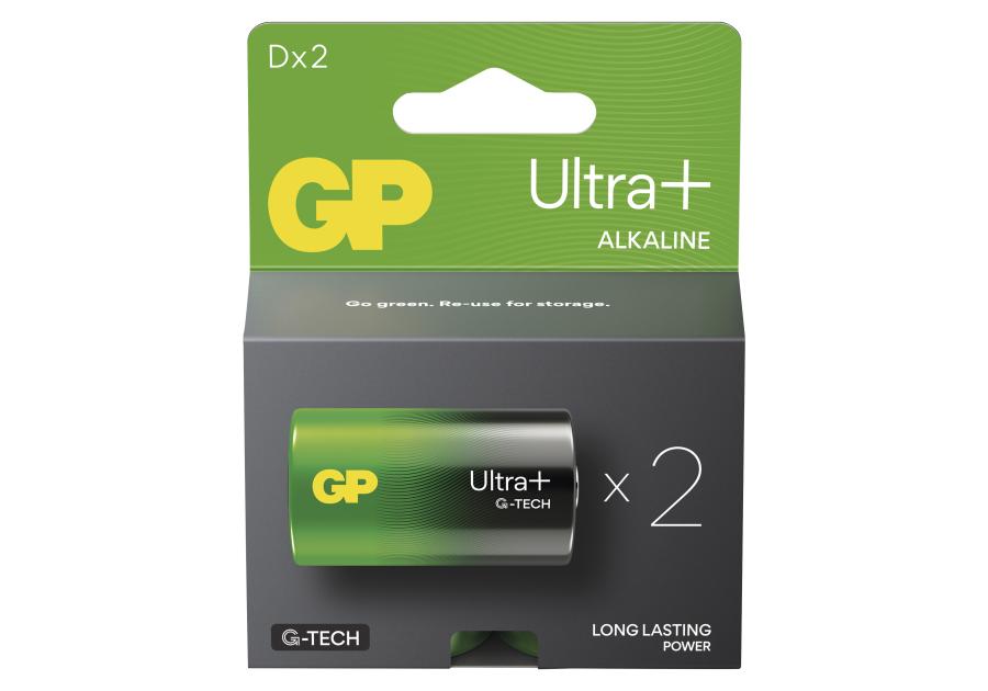 Zdjęcie: Bateria alkaliczna GP ULTRA PLUS D (LR20) 2PP EMOS