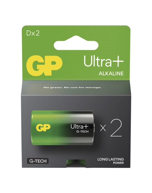 Zdjęcie: Bateria alkaliczna GP ULTRA PLUS D (LR20) 2PP EMOS