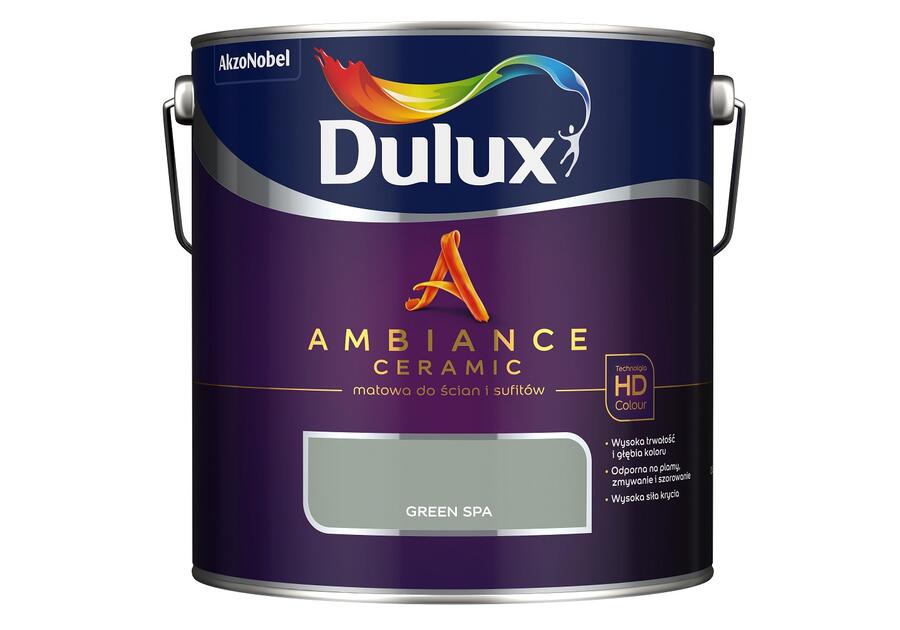 Zdjęcie: Farba ceramiczna Ambiance Green Spa 2,5 L DULUX