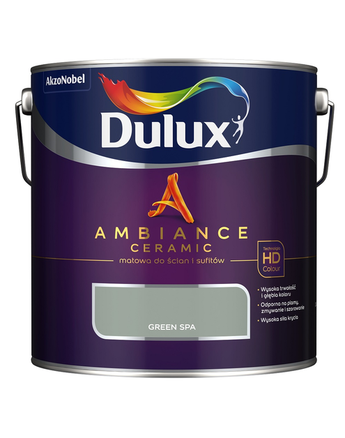 Zdjęcie: Farba ceramiczna Ambiance Green Spa 2,5 L DULUX