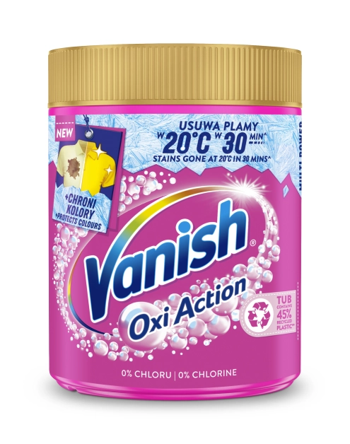 Zdjęcie: Odplamiacz do tkanin kolorowych 470 g Oxi Action VANISH