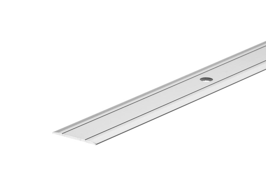 Zdjęcie: Profil progowy płaski aluminium anoda 30 mm 0,9 m srebrny CEZAR