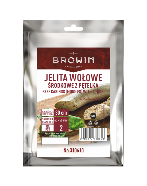 Zdjęcie: Jelita wołowe środkowe z pętelką 2 szt. BROWIN