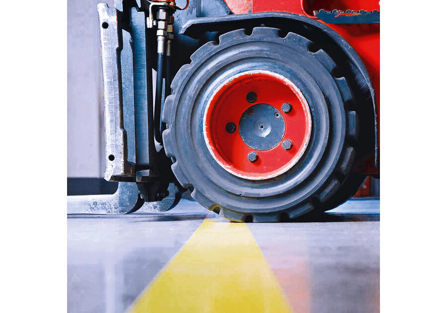 Zdjęcie: Taśma ostrzegawcza PVC, do znakowania zagrożeń, 33 m-50 mm, żółta TESA