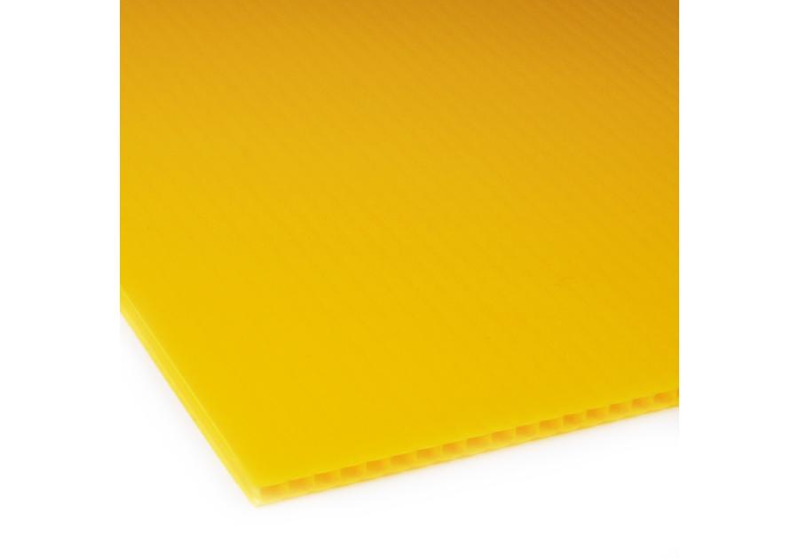 Zdjęcie: Polipropylen kanalikowy 100x200 cm - 3 mm żółty ROBELIT