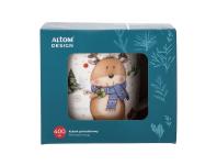 Zdjęcie: Kubek baryłka szeroka 400 ml dekoracja renifer ALTOM DESIGN