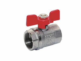 Zawór kulowy wodny z dławikiem 3/4 W-W z motylkiem TYCNER