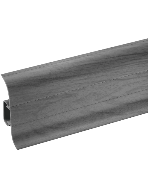 Zdjęcie: Listwa przypodłogowa PVC Premium Classic 22x59 mm; 2,20 m Dąb Szary Ciemny Mat CEZAR