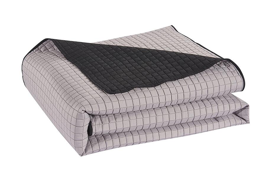 Zdjęcie: Narzuta Paul black+steel170x270 cm DECOKING