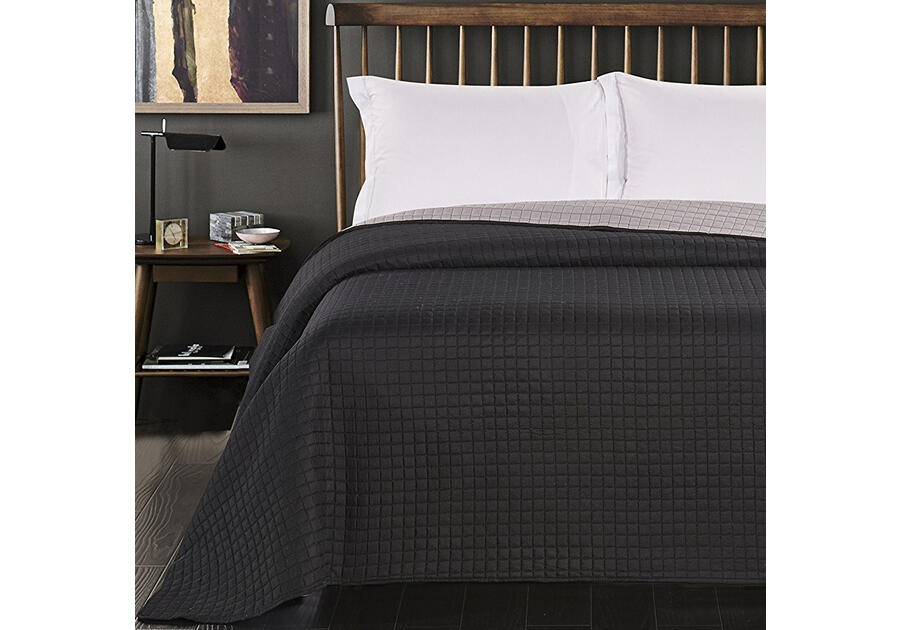 Zdjęcie: Narzuta Paul black+steel170x270 cm DECOKING