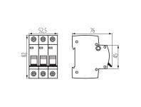 Zdjęcie: Wyłącznik nadmiarowo-prądowy KMB6-C20/3 ITS