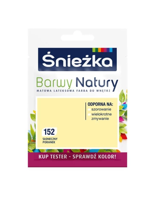 Zdjęcie: Tester koloru Barwy Natury słoneczny poranek 152 25 ml ŚNIEŻKA