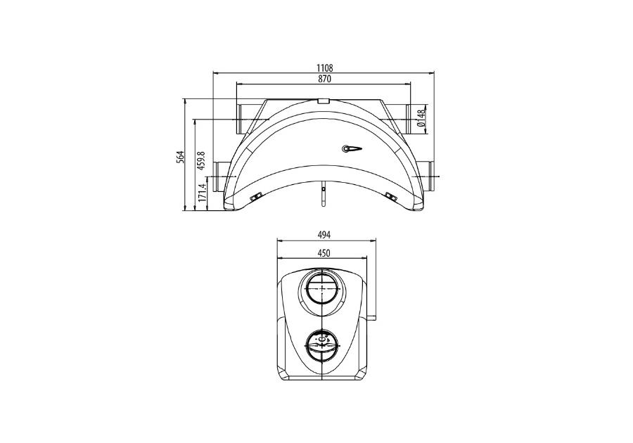 Zdjęcie: Centrala wentylacyjna Luna 200 DOSPEL