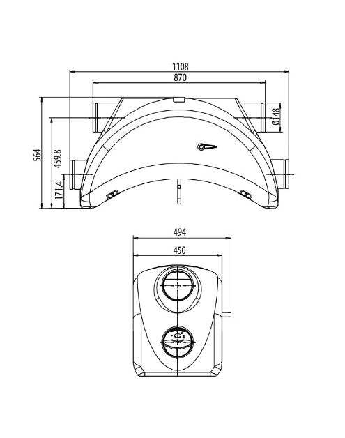Zdjęcie: Centrala wentylacyjna Luna 200 DOSPEL