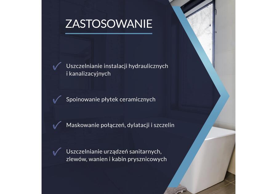 Zdjęcie: Silikon sanitarny bezbarwny 280 ml SUPER PLUS