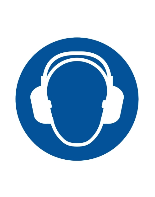 Zdjęcie: Oznaczenie "Nakaz stosowania ochrony uszu" 21x21 cm METRO