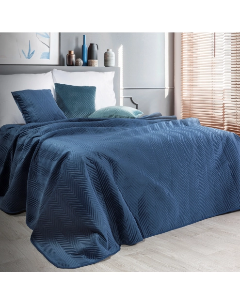 Zdjęcie: Narzuta Sofia 170x210 cm granatowa EUROFIRANY