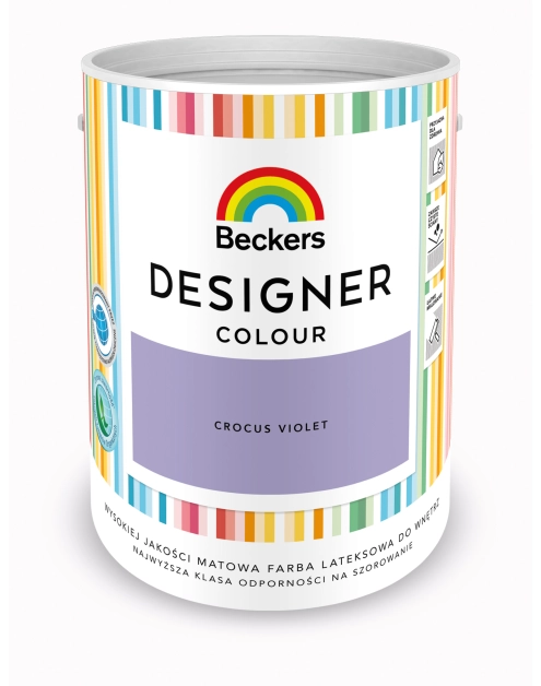 Zdjęcie: Farba lateksowa Designer Colourc Crocus Violet 5 L BECKERS