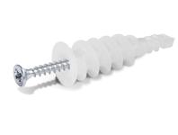 Zdjęcie: Łącznik nylonowy DRA-01-LONG samowiercący 16x46 mm z wkrętem 4,0x40 mm 100 szt. RAWLPLUG