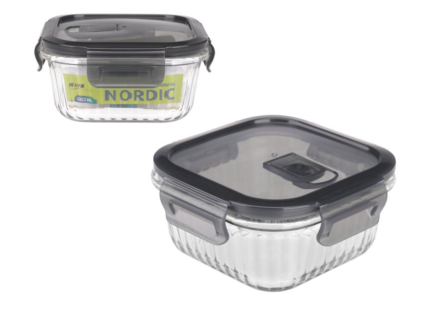 Zdjęcie: Pojemnik żaroodporny Nordic 520 ml kwadratowy 91467 RAVI