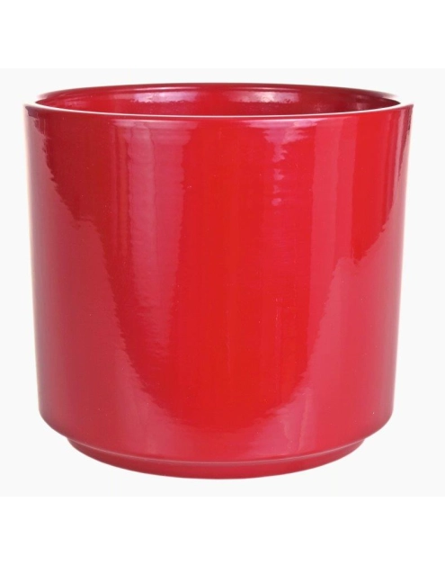 Zdjęcie: Osłonka doniczkowa Cylinder 994 - 12 cm czerwona CERMAX