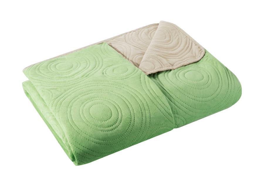 Zdjęcie: Narzuta Josh 220x240 cm jasnozielona-beż EUROFIRANY