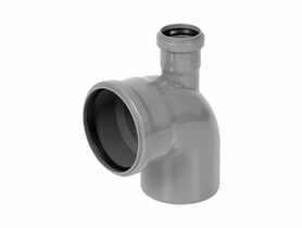 Kolano kanalizacyjne 110/90/50 mm górne TYCNER