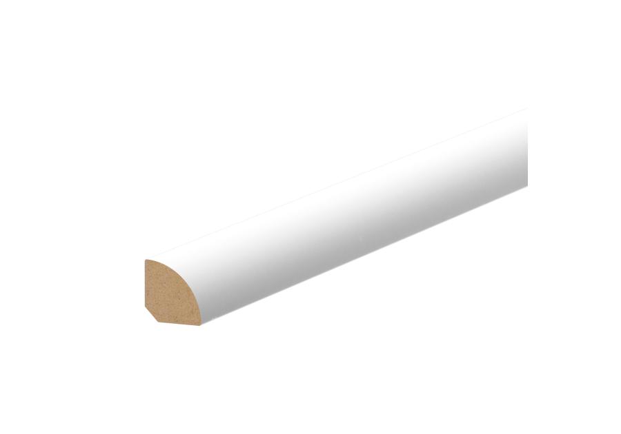 Zdjęcie: Listwa MDF ćwierćwałek 12x12 mm 2,2 m okleina półmat biały RAL 9003 CEZAR