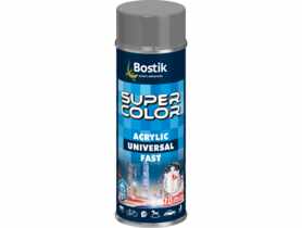 Lakier akrylowy ogólnego zastosowania Super Color Acrylic Universal Fast aluminiowy 400 ml BOSTIK