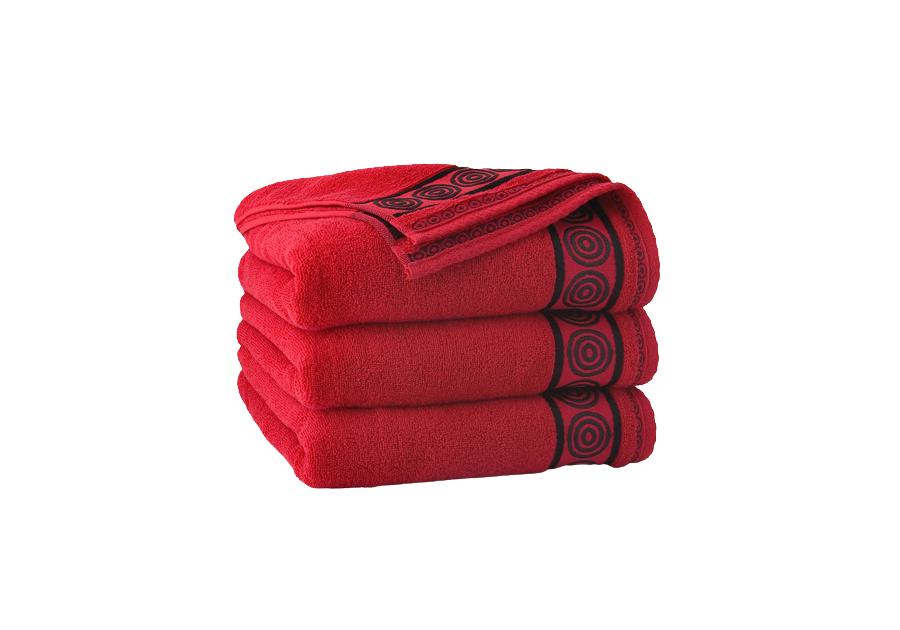 Zdjęcie: Ręcznik Fraza Rondo 70x140 cm czerwony MISS LUCY