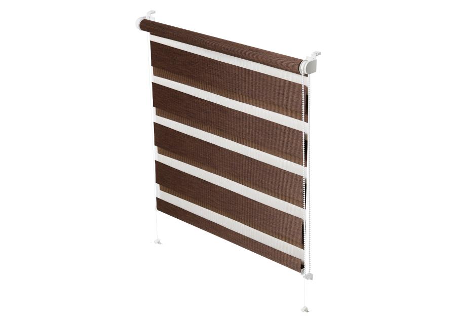 Zdjęcie: Roleta Mini Zebra Z-754  nature wenge 68x150 cm GARDINIA