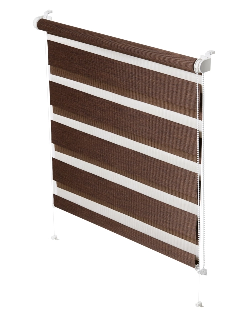 Zdjęcie: Roleta Mini Zebra Z-754  nature wenge 68x150 cm GARDINIA