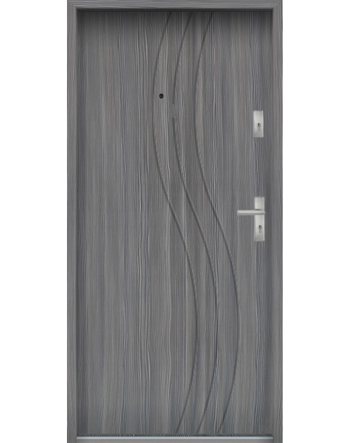 Zdjęcie: Drzwi wejściowe do mieszkań Bastion N-07 Mokka 90 cm lewe ODP KR CENTER