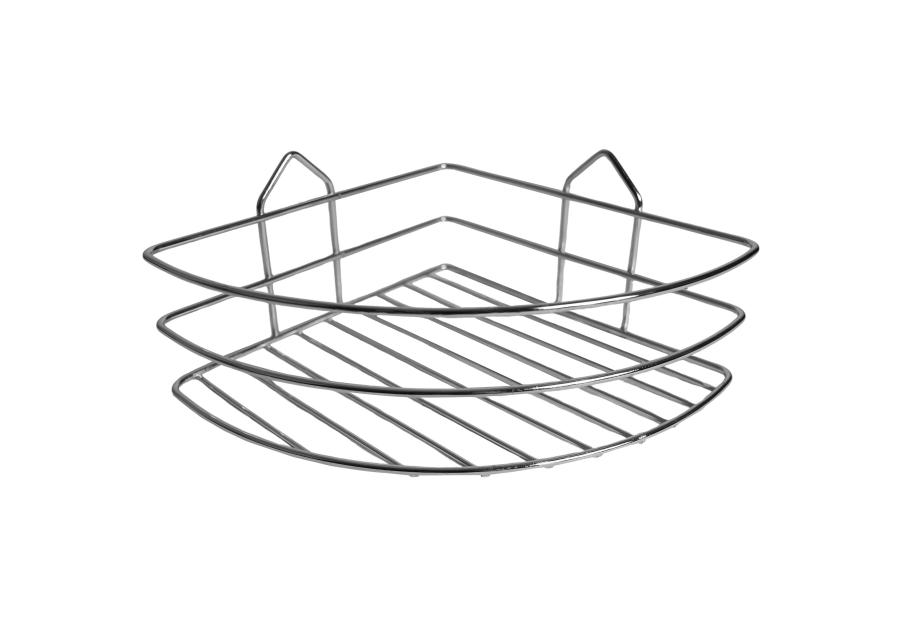 Zdjęcie: Półka łazienkowa Presto narożna srebrna SEPIO