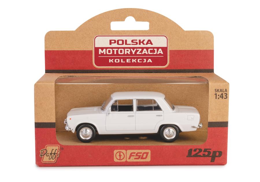 Zdjęcie: Model metalowy Prl Fiat 125P Fh02A-04-02 11254928 biały DAFFI