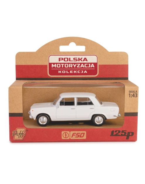 Zdjęcie: Model metalowy Prl Fiat 125P Fh02A-04-02 11254928 biały DAFFI