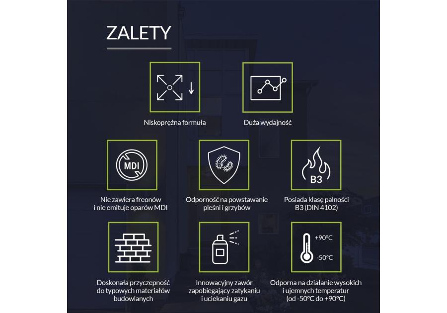 Zdjęcie: Piana wężykowa zimowa Std 750 ml Euro-Line TYTAN