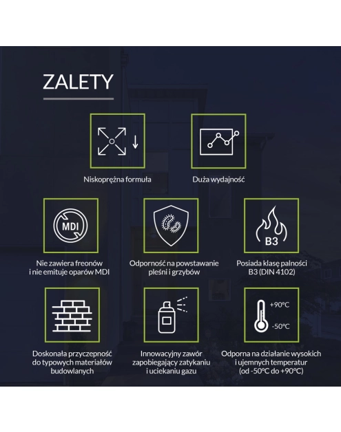 Zdjęcie: Piana wężykowa zimowa Std 750 ml Euro-Line TYTAN