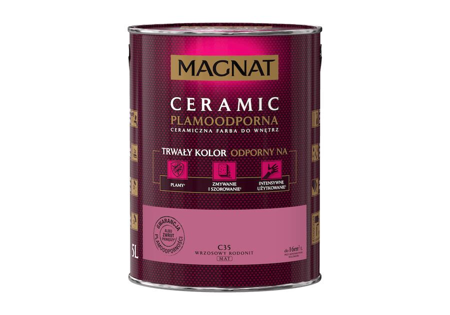 Zdjęcie: Farba ceramiczna 5 L wrzosowy rodonit MAGNAT CERAMIC